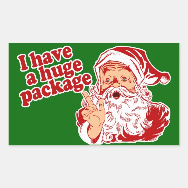 Santas Huge Package Sticker (Front)