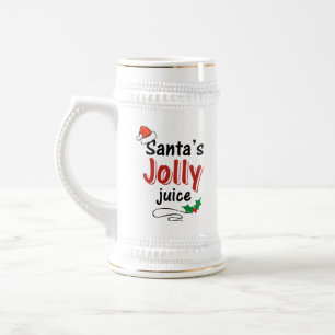 Santa's Jolly Juice Christmas Cheer Beer Stein
