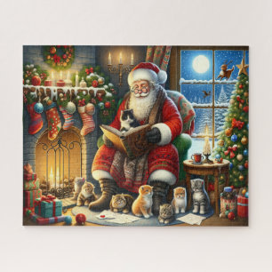 Santa's Kitten Storytime  Jigsaw Puzzle