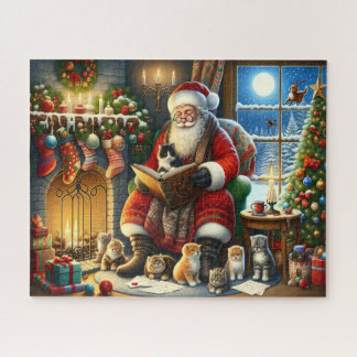 Santa's Kitten Storytime Jigsaw Puzzle