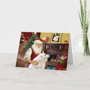 Santa's Kuvasz Holiday Card
