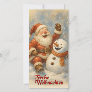 Santas Lachen im Winterzauber