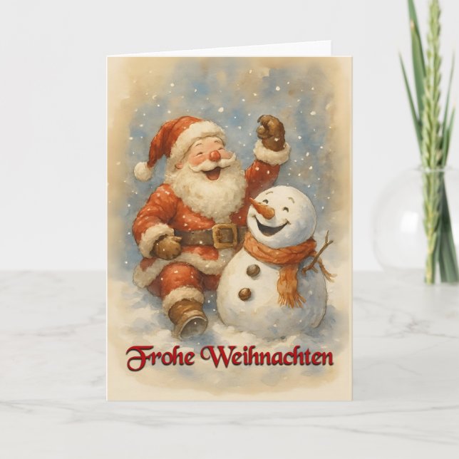 Santas Lachen im Winterzauber Card (Front)