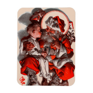 Santa's Lap Magnet