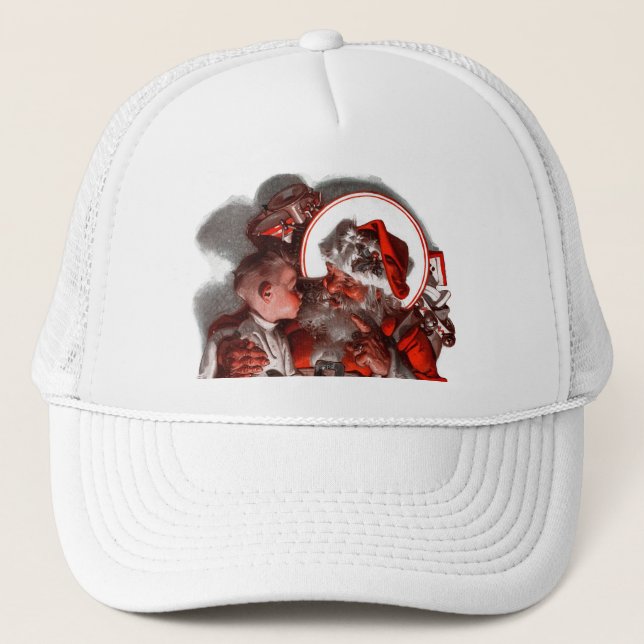 Santa's Lap Trucker Hat (Front)