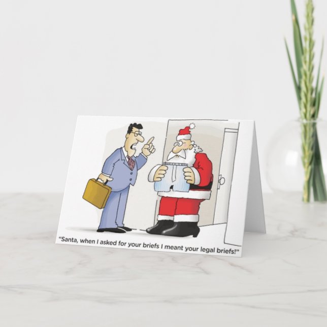 Santa's Legal Briefs Holiday Card (Front)