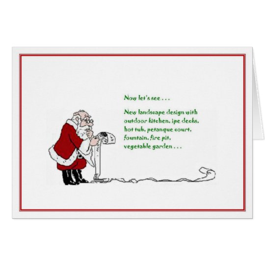 Santa's List Card