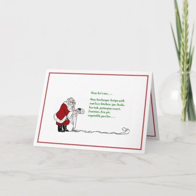 Santa's List Holiday Card (Front)