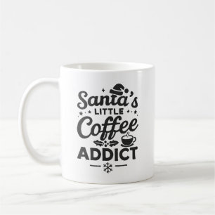 Santa's Little Coffee Addict - Funny Christmas Cof Mug