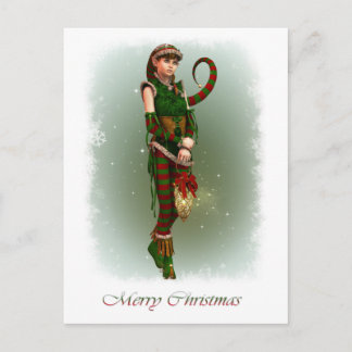 Santas Little Helper Amy Holiday Postcard