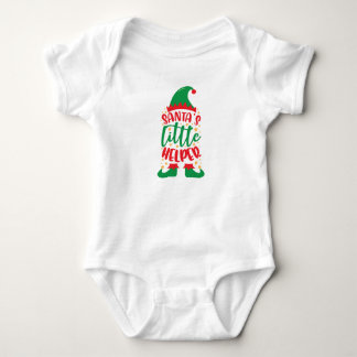 Santa's Little Helper Baby Bodysuit