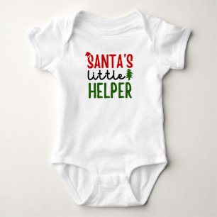 Santa's Little Helper  Baby Bodysuit