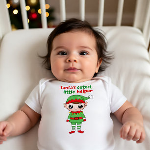🎄 Santa's little helper Baby Bodysuit