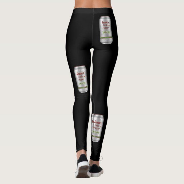 Santa's Little Helper Beer Can Leggings (Back)