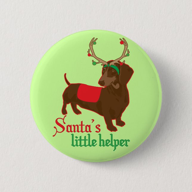 Santa's Little Helper Button (Front)