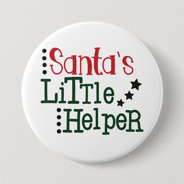 Santa's Little Helper Button (Front)