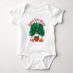 Santa's Little Helper Christmas Baby Bodysuit