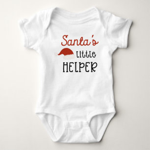 "Santa's Little Helper" Christmas Holiday Baby Bodysuit
