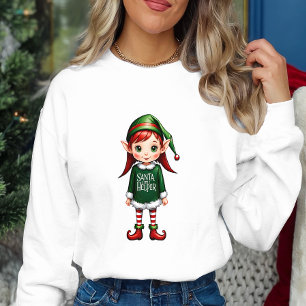 Santas Little Helper Elf Festive Christmas Sweatshirt