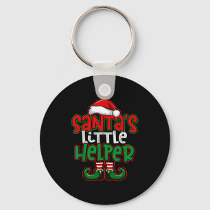 Santa's Little Helper Espresso Martini Christmas T Keychain