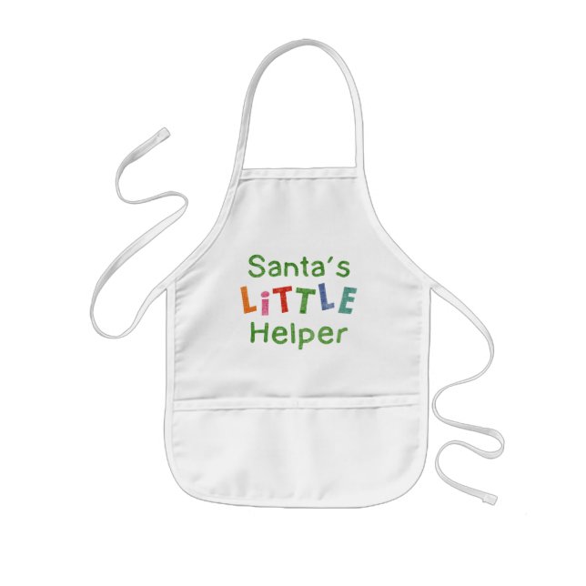 Santa's Little Helper Kids Apron (Front)