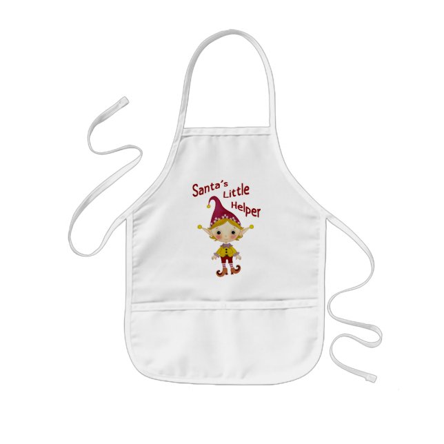 Santa's little helper kids apron (Front)