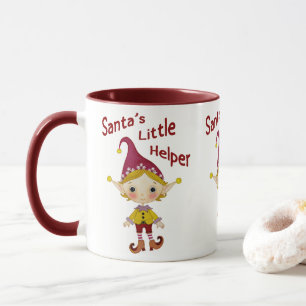 Santa's little helper mug