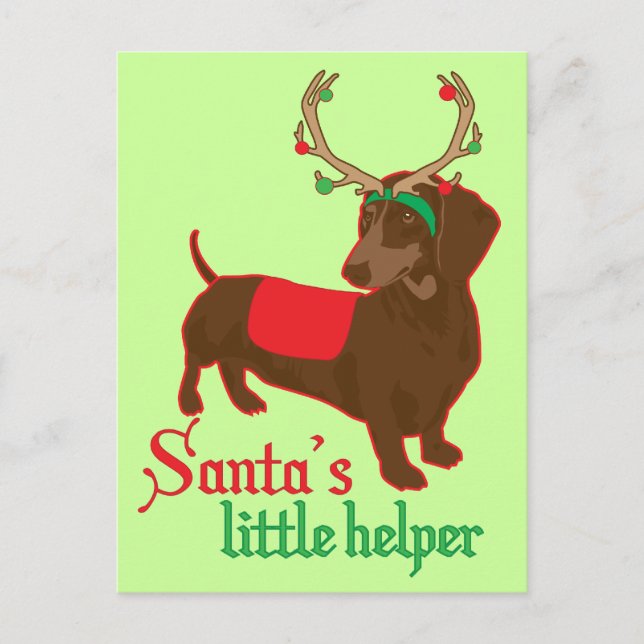 Santa's Little Helper Postcard (Front)