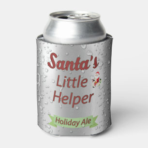 Santa's Little Helper Sweating Beer Can   Can Cooler