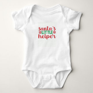 "Santa's Little Helper" with a cute baby   Bodysuit