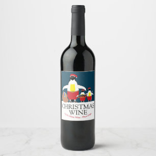 Santa's Little Helpers Wine Label