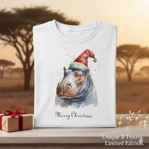 Santa's Little Hippo, custom T-Shirt