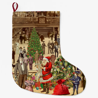 Santa's Long List Large Christmas Stocking