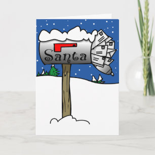 Santa's Mailbox Christmas Card