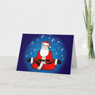 Santa's Meditation Holiday Card