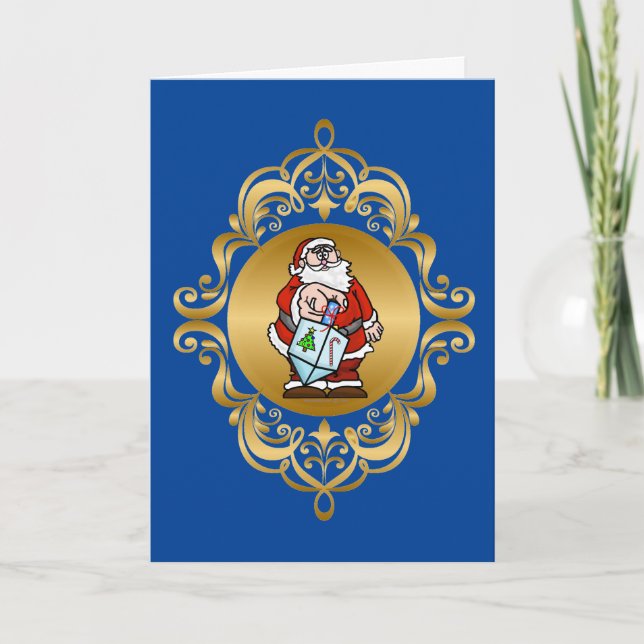 Santa's Mench List Chrismukkah Card (Front)