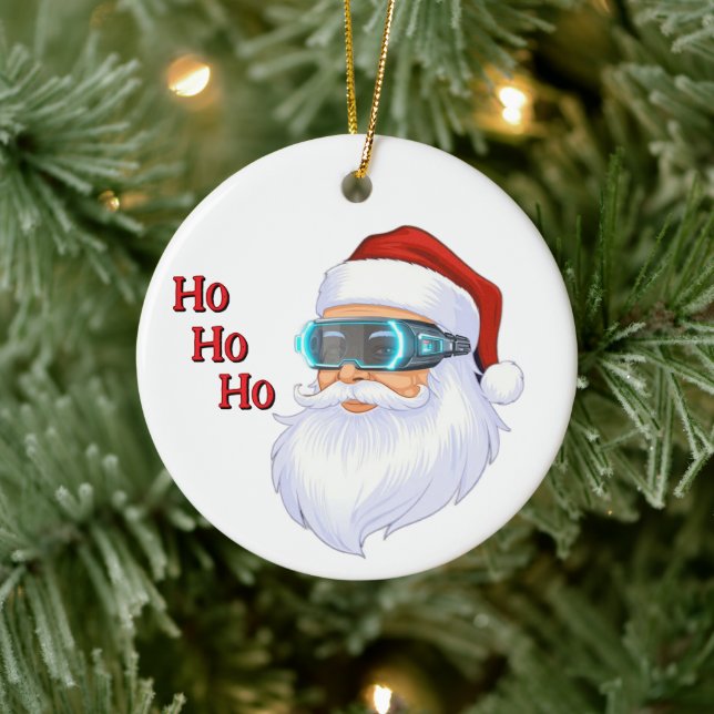 Santa's Merry Christmas Ornament (Tree)