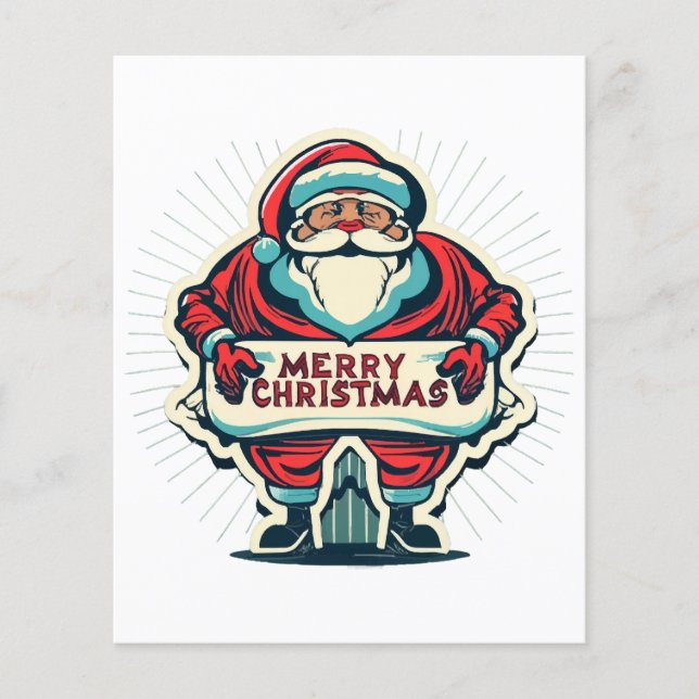 Santa's Merry Message Spreading Christmas Joy (Front)