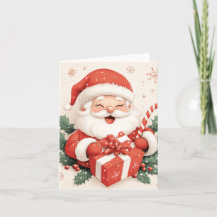 Santa's Merry Moment Holiday Card