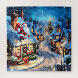 Santa's Midnight Delivery:A Magical Winter Village Jigsaw Puzzle