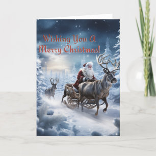 "Santa's Midnight Journey" Holiday Card