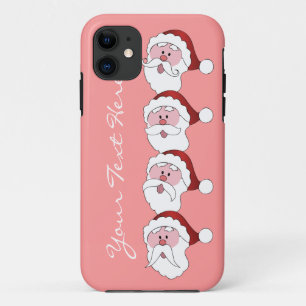 Santa's Moustaches custom colour iPhone case