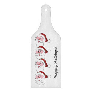 Santa's Moustaches custom cutting board