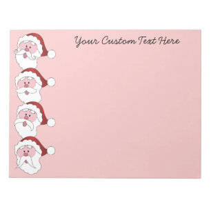 Santa's Moustaches custom notepad