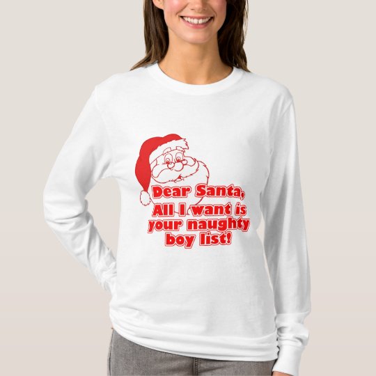 Santa's Naughty Boy List T-Shirt