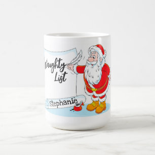 Santa's Naughty List Coffee Mug