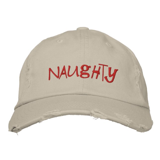 Santa's Naughty List Hat (Front)