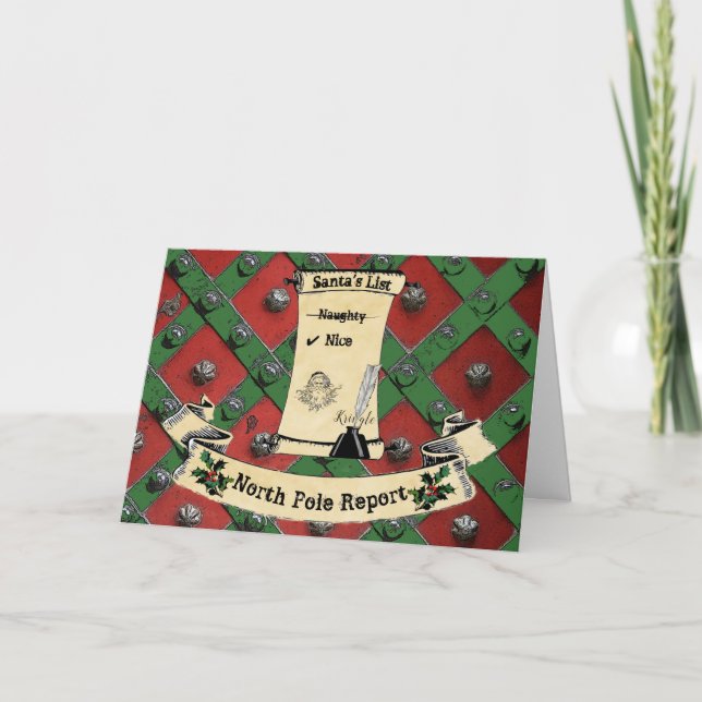 Santas Naughty or Nice List Card (Front)