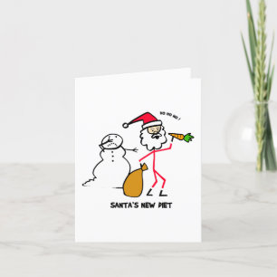 Santa's New Diet Holiday Card