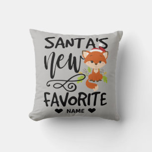 Santa's New Favourite Throw Pillow